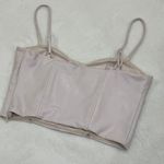 EXPRESS Leather Nude Top Photo 1