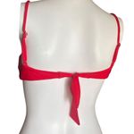 Womens red front tie red bikini top​ Photo 3