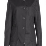 Rag and Bone Rag & Bone Sid Pique Stand Collar Black Blazer Jacket Size 6 Photo 0