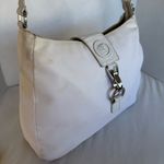 Versace Vintage Gianni  White Nylon Shoulder Crossbody Women’s Handbag Purse READ Photo 1