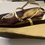 Newport News Gold and Brown Women's Sandals Photo 0