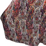 American Eagle  Large A-Line Mini Dress Paisley Halter Keyhole Lightweight Pocket Photo 2