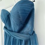 Jenny Yoo Anthropologie Annabelle Tulle Convertible Dress Gown Teal Size 2 Photo 6