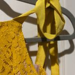 Endless Rose  Yellow Lace Sleeveless Dress Photo 1