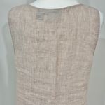Elie Tahari New Tahari Essentials 100% Linen Neutral V-Neck Sleeveless Tank Top Photo 5