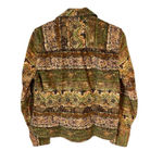 Christopher & Banks Shirt Jacket Womens Size Small Brown Green Long Sleeve Snap Photo 7