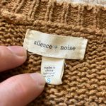Silence + Noise Brown long knit cardigan cozycore preppy light academia twee Photo 6