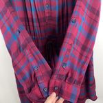 Lucky Brand Size Small Shirt Dress Lightweight Flannel Plaid Button Front Shift Photo 4