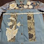Indigo Moon Womens Medium Jean Tribal Dressy Jacket Embroidery Boho Artsy Spring Blue Photo 13