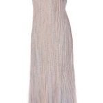 Richard Tyler Couture Purple w/ Mesh Overlay Beaded Gown Size M Photo 2