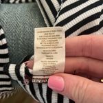 Free People FP BEACH Midi Women's Striped Long Sleeve Black & White Fitted Dress Photo 5