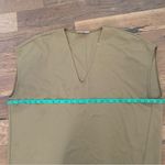 Everlane Japanese Go weave V Neck Tee Short Sleeve Olive Green top Size 16 Photo 6
