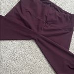 Active Life Plum Purple Leggings with back Lace up Detail Photo 4