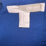 Forever 21 Contemporary Blue Wide Leg Jumpsuit Cut Out Tie Back Size S Photo 8