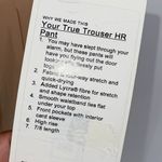 Lululemon  Athletica Womens Four Way Stretch High‎ Rise Trouser Beige Size 10 NWT Photo 9