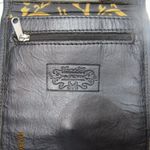 J.L. SALDIVAR Tooled Leather Black Trifold Crossbody Boho Western Purse Photo 4