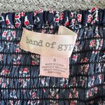 Band of Gypsies  Navy Blue Red Floral Bustier Cropped Tank Top Size Small Photo 5