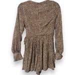She & Sky  women’s size small long sleeve animal print romper snap zips lined nwt Photo 8