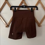 Lululemon Wunder Train Java Brown Biker Shorts Size 4 6β inseam Photo 2