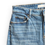 Loft  Curvy High Waisted Straight Crop Jeans Mid Wash 26 Photo 1