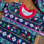 Hanna Andersson 100% Organic Cotton Christmas Gnome Elf Pajama 2 Piece Set Blue Photo 9