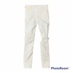 Free People Anthro Sz 24 Jeans High Rise Busted White Distressed Skinny Women’s Photo 9