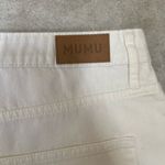 Show Me Your Mumu NWT white denim jean shorts size 32 Photo 5