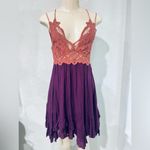 Free People  Adella dress copper combo size Small this dress is like new Photo 8