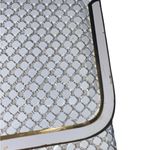 vintage Glomesh chain mail Clutch white and gold Photo 2