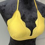 Yellow halter style bikini top size medium Photo 1