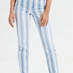 American Eagle Mom Jeans Retro Indigo Stripe Size 4 NWT!!! Photo 0