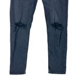 American Eagle  Distressed Skinny Jeans Womens 2 Washed Black Distressed Grunge Photo 2