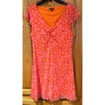 Wild Fable  Orange Flower Power Mesh Mini Dress Size Medium 70s Hippie Costume‎ Photo 1