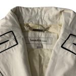 Laundry by Shelli Segal Laundry by Design Large White Black Belted‎ Trench Coat Rain Jacket* Photo 6