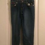 Baby Phat  Women's Blue Capri Denim Jeans Zip Button Pockets Size 5 Photo 0