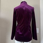Elegant Babalet Purple Velvet Women's Top M NWT Size M Photo 3