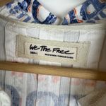 We The Free Free People  Moon Flower Top Small Seed‎ Print Button Down Oversized Photo 6