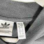 Adidas Women's Roomy Crew Neck Mixed Media Short Sleeve Black Tee Shirt Top S Photo 2