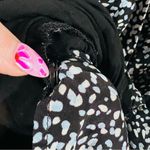 The Kooples Short Sleeve Wrap Patterned Mini Wrap Dress in Blue and Black Size 0 Photo 8