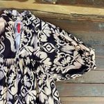 Never A Wallflower Ruffle Neck Damask Babydoll Cotton Mini Dress Photo 10