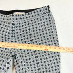 Tory Burch 6 Callie Crop Jacquard Ankle Pants Geometric Navy Officewear Designer Photo 7