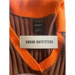 NWT Urban Outfitters iets frans… Brown/Orange Short Sleeve V Photo 3