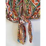 Peter Nygard  womens Button Up Colorful‎ Paisley Boho Blouse Size 16 Photo 3