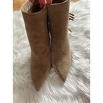 Vince Camuto  tan suede fringed booties size 10M heel size is 4 inches booties we Photo 1