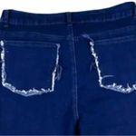 Retro 70’s vibe patchwork look high rise stretchy flared leg jeans! New! Blue Size undefined Photo 5