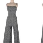 Forever 21  Plaid Glen Culotte Jumpsuit size medium stretch Photo 4