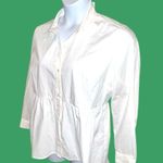 Ophelia Roe  Classic white peplum top. Photo 2