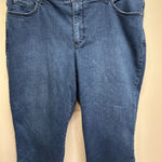 Gloria Vanderbilt Amanda Jeans Womens 16W Dark Wash Capri Pants Cropped Denim Photo 0
