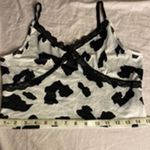SheIn Cow Print Cami Top Size M Y2K Trendy Stretchy Crop Photo 9