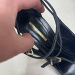 Nicholas Kirkwood Black leather pointy toe ankle strap 100mm pump heel 40.5 10.5 Photo 9